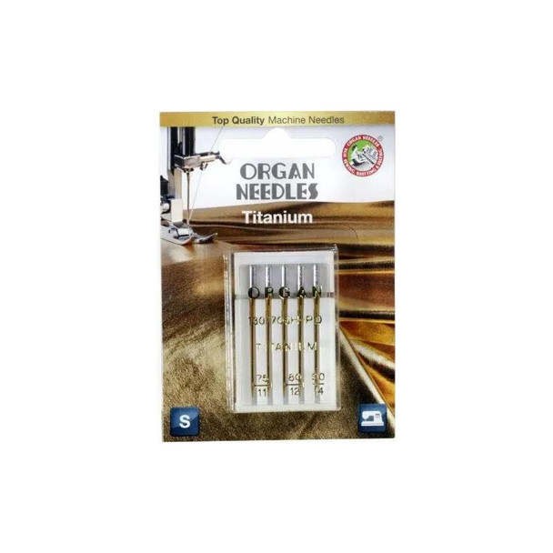 Organ - Titanium Embroidery Needles - Assorted Sizes - 5Pk | Sit n' Sew