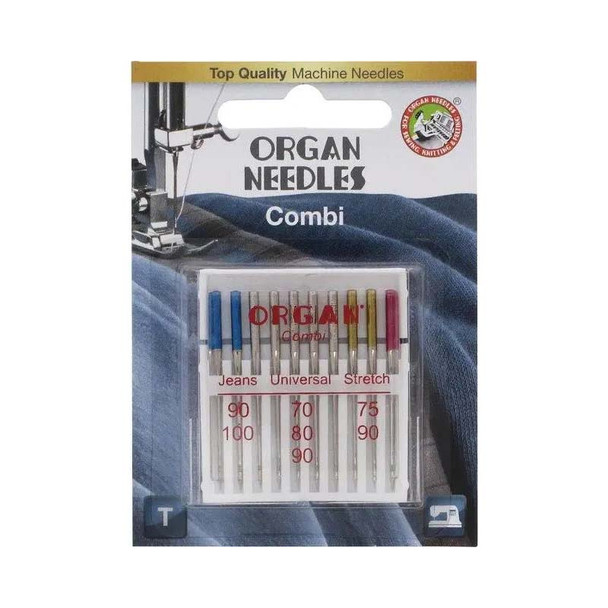 Organ -Combination Needles - Assorted Types/Sizes - 10Pk | Sit n' Sew