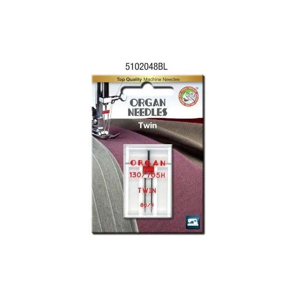 Organ - Twin Needles - 4.0mm Spacing - 80/12 - 1Pk | Sit n' Sew