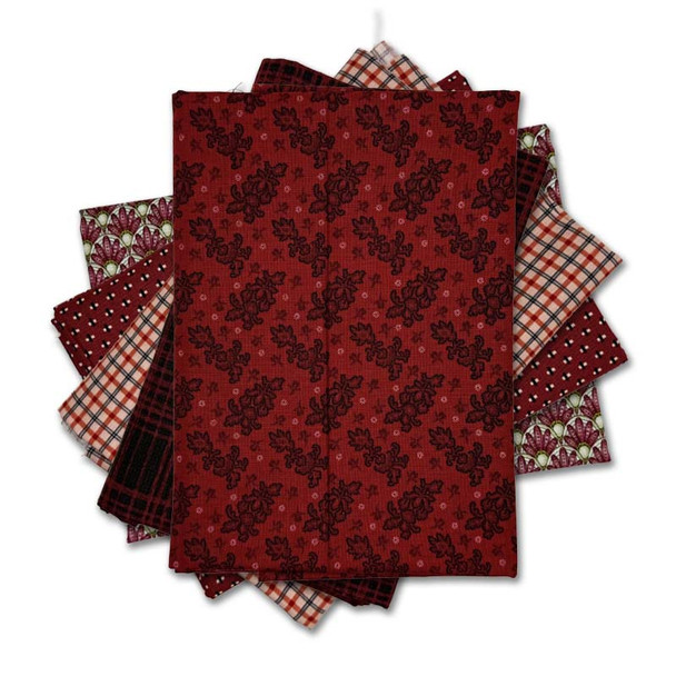 Ruby Rendezvous 5-yard fabric bundle from Sit n' Sew Fabrics.