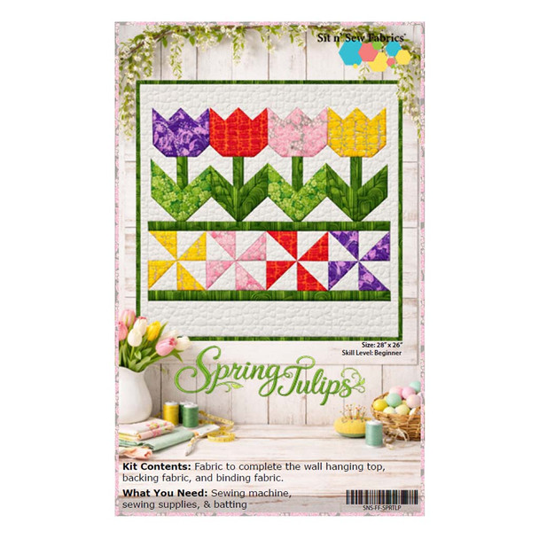 Spring Tulips - Wall Hanging Quilt Kit