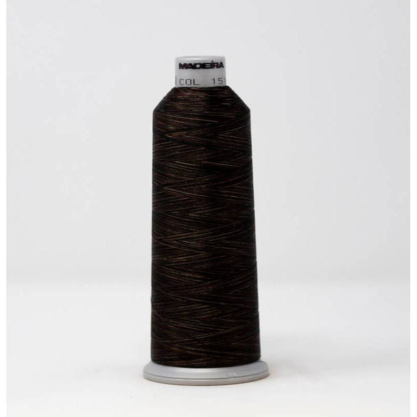 Madeira Polyneon 1514 Brown 5500-yard dark brown thread cone