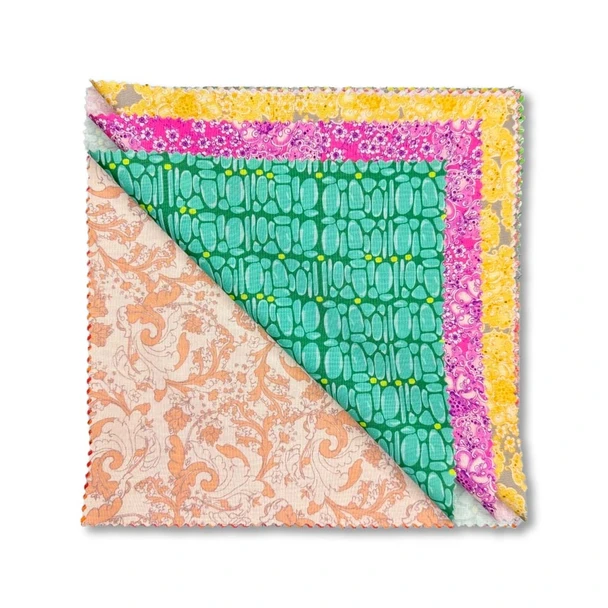 Layered stack of Studio Palettes 10-inch fabric squares