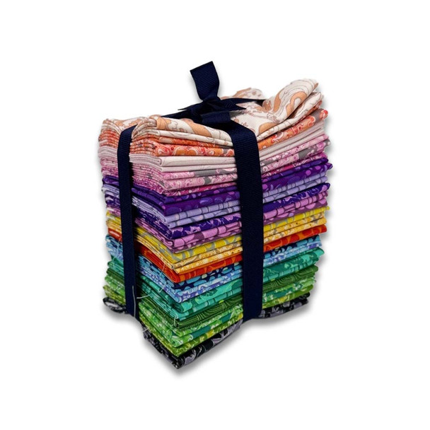Studio Palettes 20-piece fat quarter bundle stacked and tied
