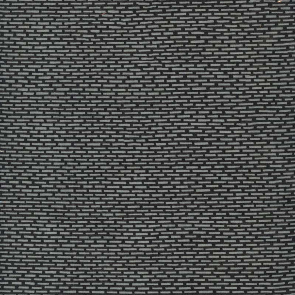 Punctuated Dashed Storm Cloud fabric with small gray dash pattern