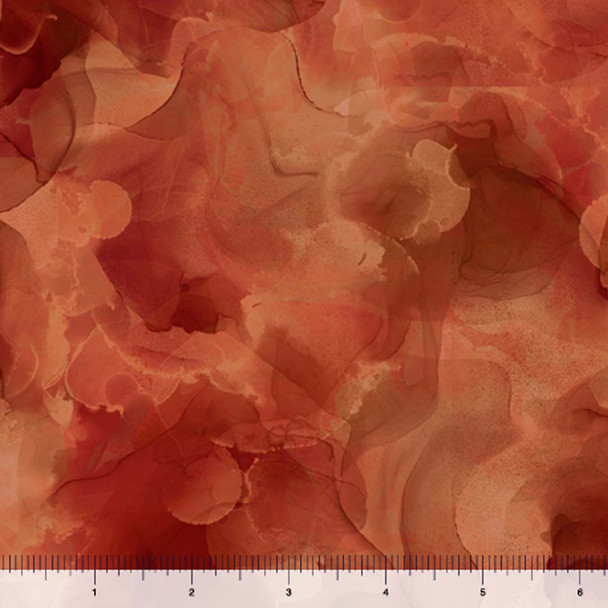 QT Fabrics - Aura - Watercolor Blender - Rust