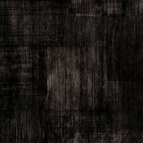 QT Fabrics - Into The Woods - Wood Texture - Black