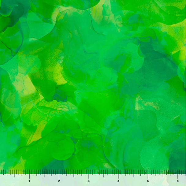 QT Fabrics - Aura - Watercolor Blender - Green
