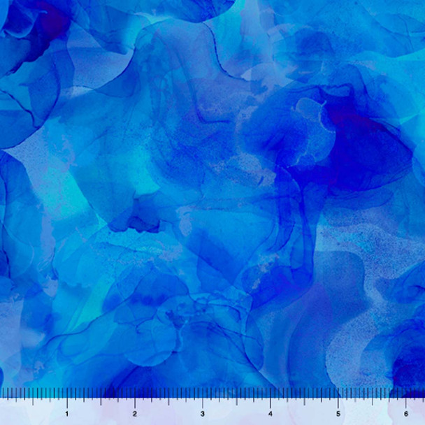 QT Fabrics - Aura 108 - Watercolor Blender - Royal