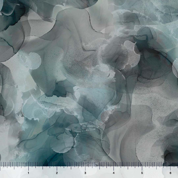 QT Fabrics - Aura - Watercolor Blender - Graphite
