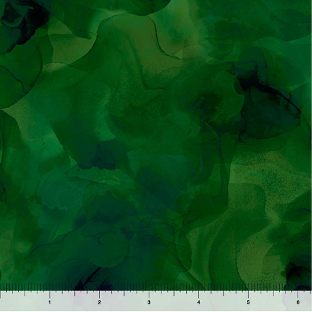 QT Fabrics Aura 108 watercolor blender fabric in Evergreen