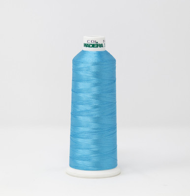 ★87MM★ Mmlg MM EMB HFT TURQUOISE BLUE Madeira - Classic - Rayon Embroidery/Sewing Thread - 910