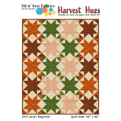 Harvest Hues - Scrappy Star Quilt Kit | Sit n' Sew Fabrics