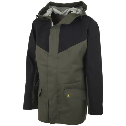 Guy Cotten Eureka Breathable Jacket Green / Black - Front