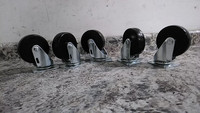 Brand Name L-RD 200K 5 Pk 8 In Wheel Dia Plate Caster with Flat-Free Wheels-97032992