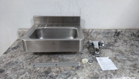 Dura-Ware 1950-1-CSS 14-1/2 x 9-1/2 In Bowl Size Stainless Steel Lavatory Sink-14245490