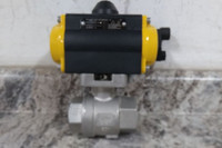 Sharpe 4353015800 1-1/4 In Valve Size Pneumatically Actuated Two-Way Ball Valve-45427162