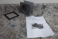 Hoffman F44WFF 4 In Width/Height Gray Steel Wireway Flexible Fitting-51848893