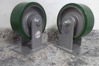 Hamilton R-CH-83DB 2 Pk 8 In Wheel Diameter 2500 Lb Rating Standard Plate Caster-33196176