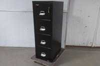 Fireking 4-1825-CBL 4 Drawer Black Fire-Resistant Vertical File Cabinet-60896844
