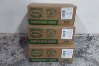 Biobag Americas 64G4760 3 Cases (60 Bags/Case) 64 Gal Cap Compostable Trash Bag-18825423