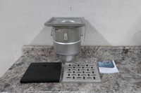 Blucher BFD-336 6 In Nominal Pipe Size Stainless Steel Square Floor Drain-80448974