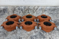 Gruvlok 0390211720 6 Pk 2 In Pipe Size Orange Flush Gap Gasket Rigid Coupling-84196549