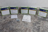 Leviton 21254-HW 5 Pk 125VAC 20 A Single Phase Quad Receptacle-66361444