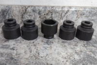 Proto J07529 5 Pk 1-13/16 In Socket Size 3/4 In Drive 6-Point SAE Impact Socket-12813368