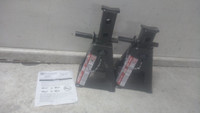 Gray 25TF Stands 2 Pk 25 Ton Load Cap 20 In Max Extended Height Jack Stand-91065222