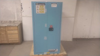 Justrite 896022 60 Gal Storage Capacity Blue Steel Corrosives Safety Cabinet-15069801