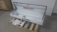 Weather Guard 175-3-04 4 Cu Ft Storage Cap White Steel Side-Mount Truck Box-87292619