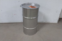 Brand Name ST1604 16 Gal Volume Capacity Gray Stainless Steel Transport Drum-18454178