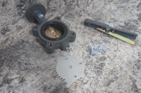 Milwaukee Valve CL223E 3 3 In Pipe Size Cast Iron Body Lug Butterfly Valve-91075553