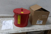 Justrite 27605 5 Gal Capacity Red Powder Coated Steel Dip Tank-98140938