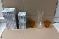 Ichendorf Milano 093121391S 3 Pc Amber Tumbler and Clear Jug Set-60376042