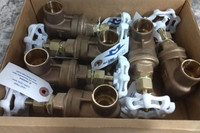 Milwaukee Valve UP115 1 6 Pk 1 In Sweat x Sweat Connection Bronze Gate Valve-98156922