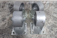 Brand Name 4402 4 In Wheel Dia 3200 Lb Load Rating Standard Plate Caster Kit-30809952