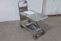 Vestil CART-400-PSS 400 Lb Corrosion-Resistant Manual Mobile Scissor-Lift Table-38935905