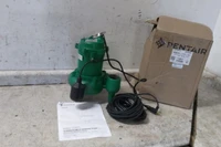Myers MW50-11P-01 1/2 HP 1650 RPM 115VAC 27 Ft Max Head Sewage Ejector Pump-13321251