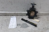 Milwaukee Valve ML-233E 4 4 In Pipe Size 200 Max PSI Lug Style Butterfly Valve-75382049