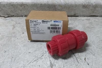 Nibco S65BC-V 3/4 3/4 In Pipe Size 10 GPM PVDF Ball Check Valve-24357573