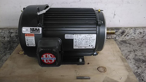 U.S. Motors U7P1DCR 7-1/2 HP 3530 RPM 208-230/460VAC General Purpose Motor-27700784