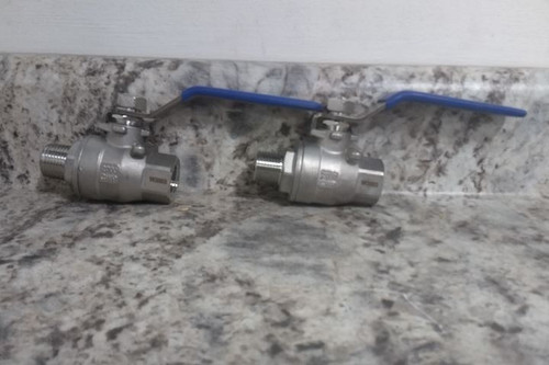 Midwest Control G-SSVM-50NLH 2 Pk 1/2 In Pipe Size FNPT x MNPT Ball Valve-97221154