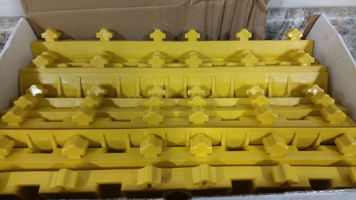 Safe-Flex A4-Y 10 Pk 18 In L 4 In W Yellow PVC Ramp Edge-13028522
