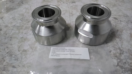 Brand Name 5036N44 2 Pk High-Polish Quick-Clamp Sanitary Tube Fitting-66393394