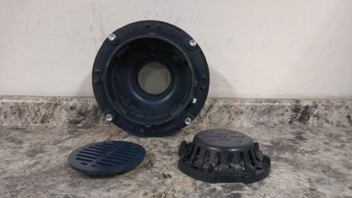 Zurn Z554-4NH 12 In Overall Diameter 4 In Pipe Outside Diameter Floor Drain-19280332