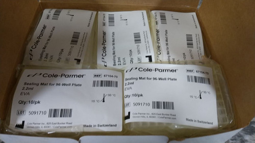 Cole-Parmer 67104-70 50 Pk Sealing Mat for 96-Well Plates-10733194