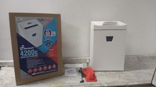 Ability One 7490-01-598-3989 18 Sheet Max Shred Cap 8.7 Gal 120V Paper Shredder-33825206