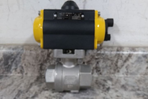 Sharpe 4353015800 1-1/4 In Valve Size Pneumatically Actuated Two-Way Ball Valve-45427162